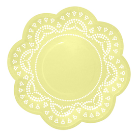 Lemon Lovely Lace  - paper plates